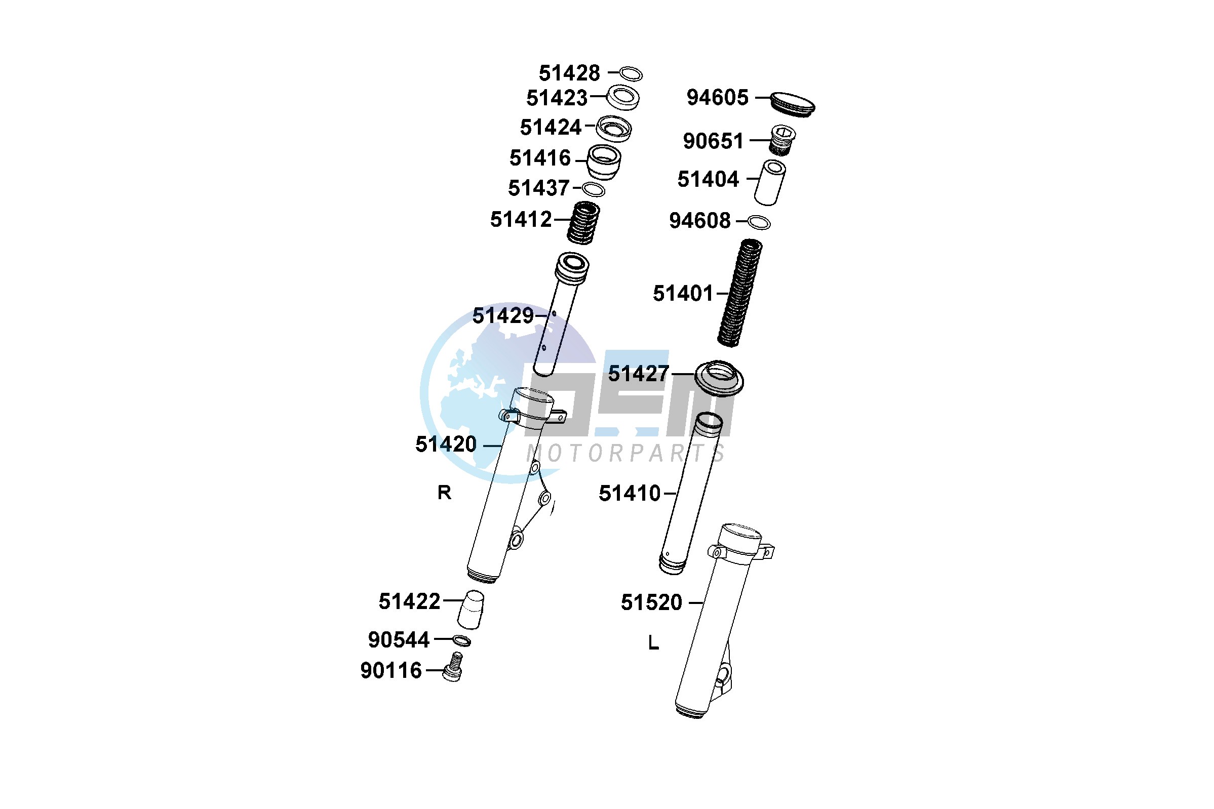 Separated Parts Of FrFork