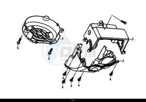 ORBIT III 50 (45 KM/H) (XE05W1-EU) (L8-M0) drawing SHROUD ASSY