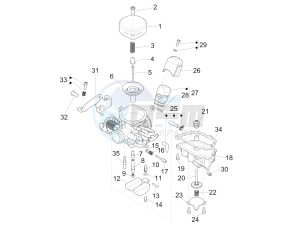 Liberty 100 4T (Vietnam) Vietnam drawing Carburetor's components