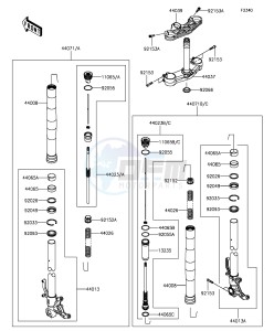 NINJA ZX-6R ZX636EGFA GB XX (EU ME A(FRICA) drawing Front Fork