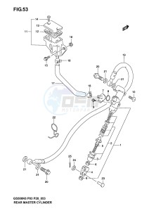 GS500 (P3) drawing REAR MASTER CYLINDER (MODEL K3)