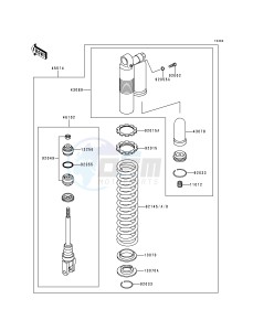 KX 250 K [KX250] (K5) [KX250] drawing SHOCK ABSORBER-- S- -