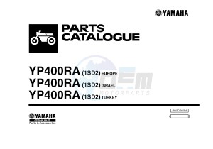 YP400RA X-MAX 400 ABS (1SD2 1SD2 1SD2) drawing .1-Front-Page