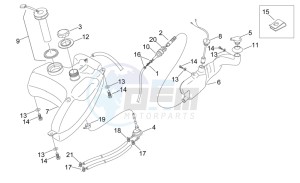 Sonic 50 H2O drawing Oil and fuel tank