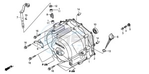 TRX250EX SPORTRAX 250 EX drawing FRONT CRANKCASE COVER (TRX250EX6/7/8)