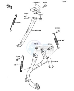 ZX 1100 C [NINJA ZX-11] (C1-C4) [NINJA ZX-11] drawing STAND