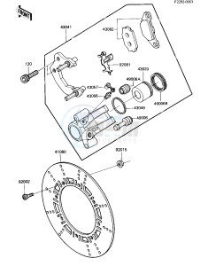 KL 600 A [KL600] (A1) [KL600] drawing FRONT BRAKE