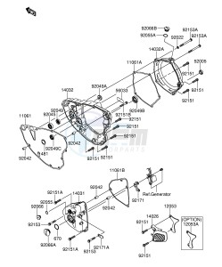 RM-Z250 (E24) drawing ENGINE COVER