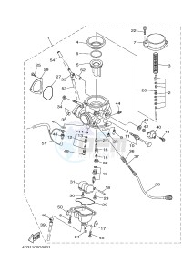 YFM250R YFM25RD RAPTOR 250 (1BTN 1BTP 1BTR) drawing CARBURETOR