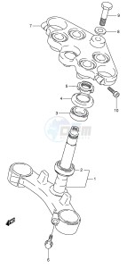 GSX750F (E2) drawing STEERING STEM