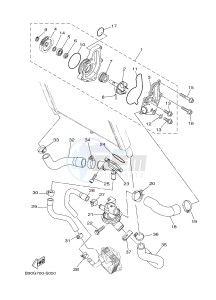 MTM850 MTM-850 XSR900 (B90R) drawing WATER PUMP