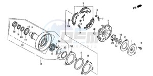 ANF125T drawing ONE WAY CLUTCH