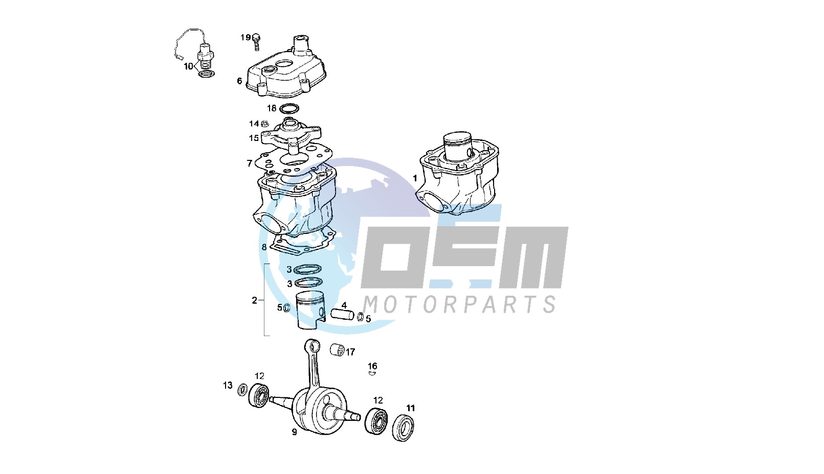 CRANKSHAFT - CYLINDER - CYLINDER HEAD