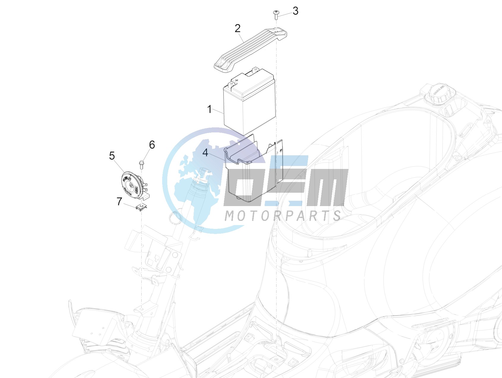 Remote control switches - Battery - Horn