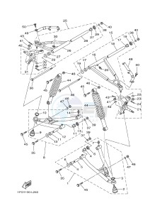 YFZ450 YFZ450D (1PD5 1PD6) drawing FRONT SUSPENSION & WHEEL