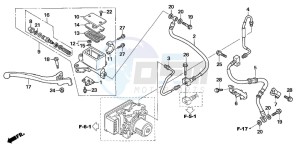 NSS250X FORZA X drawing FR. BRAKE MASTER CYLINDER (NSS250EX)