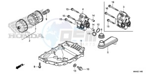 NC750XDG SH125AS UK - (E) drawing OIL PAN/ OIL PUMP