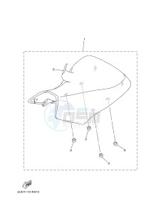 YFM700FWAD YFM70GPLG GRIZZLY 700 EPS (B317) drawing SEAT