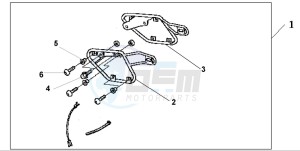 VT750DCB SHADOW SPIRIT drawing SADDLEBAG STAY