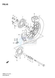 RM85 (P19) drawing REAR WHEEL (RM85LL2 P19)