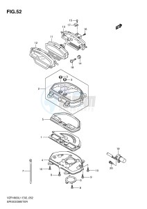 VZR1800 (E2) INTRUDER drawing SPEEDOMETER (VZR1800ZL1 E19)