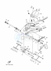 MT-10 MTN1000 (B67X) drawing REAR ARM