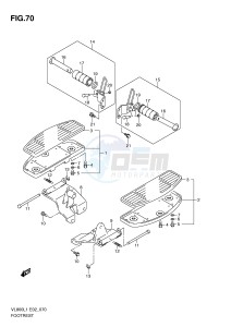 VL800 (E2) VOLUSIA drawing FOOTREST