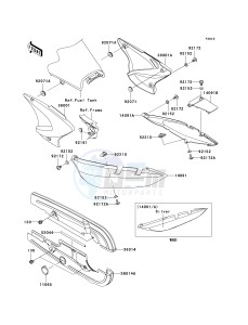 BR 125 B [WIND 125] (B2) B2 drawing SIDE COVERS_CHAIN COVER