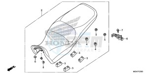 VFR1200XLF CrossTourer - VFR1200X 2ED - (2ED) drawing SEAT