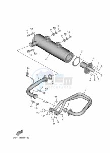 YXE850EN YXE85WPAM (BANF) drawing EXHAUST