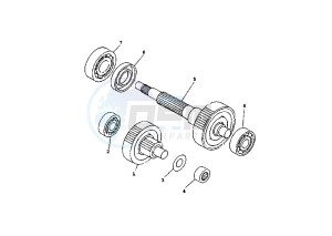 XC K CYGNUS R 125 drawing GEAR GROUP