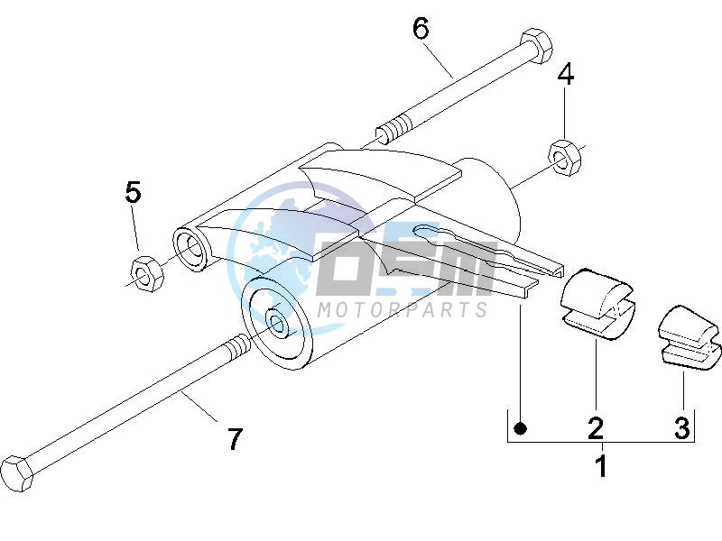 Swinging arm