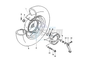 XC FLY ONE R 150 drawing REAR WHEEL