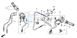 CBR900RR drawing CABLE/SWITCH (CBR900RRY,1/RE1)