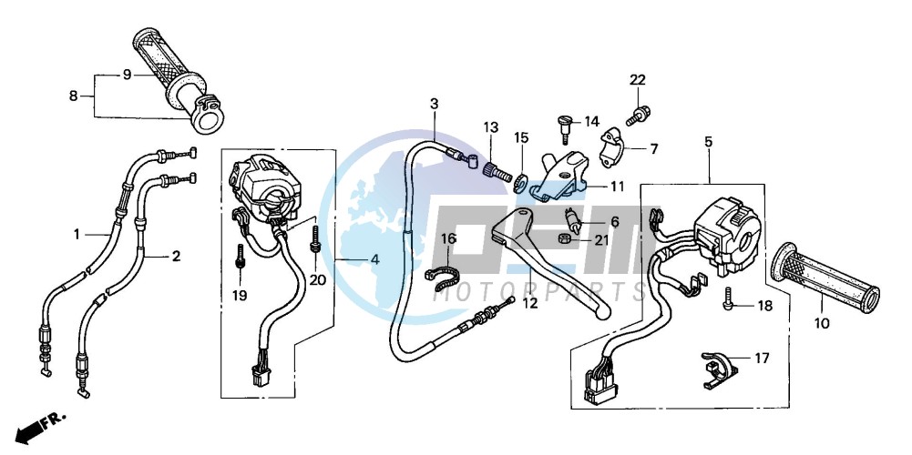 CABLE/SWITCH (CBR900RRY,1/RE1)