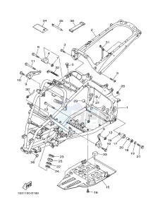 YFM700R YFM7RSEB RAPTOR 700 SPECIAL EDITION (1ASH 1ASJ 1ASG) drawing FRAME