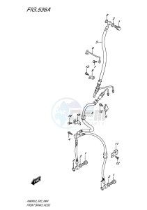 AN650Z ABS BURGMAN EXECUTIVE EU-UK drawing FRONT BRAKE HOSE