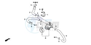 CBR1000RR drawing AIR INJECTION CONTROL VALVE (CBR1000RR6/7)