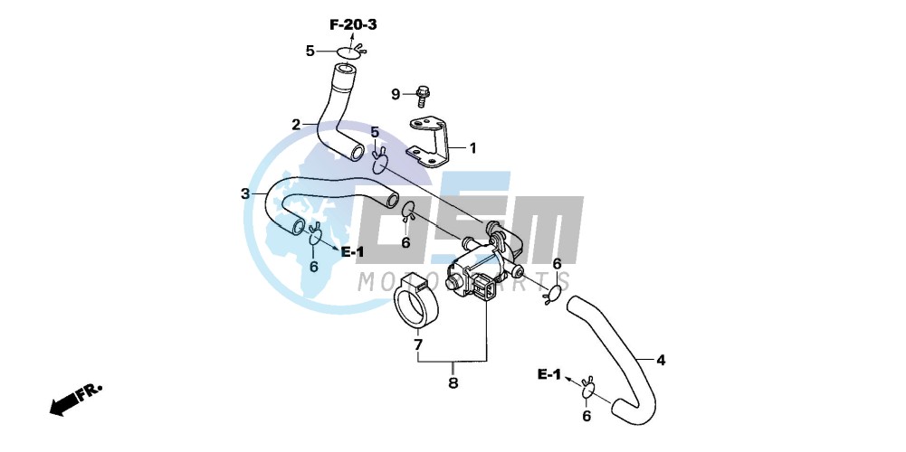 AIR INJECTION CONTROL VALVE (CBR1000RR6/7)