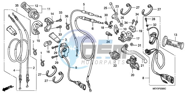 HANDLE LEVER/SWITCH/CABLE