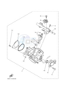 YXC700ES VIKING VI EPS SE (2USB) drawing THROTTLE BODY ASSY 1