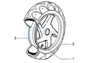 Zip 50 SP drawing Rear Wheel