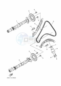 YXZ1000E YXZ1000R (B5JG) drawing CAMSHAFT & CHAIN