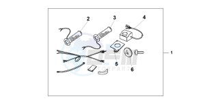 CB500 drawing GRIP HEATER ALL CB'S