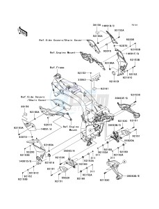 ZR 750 L [Z750 AU] (L7F-L8F) L7F drawing FRAME FITTINGS