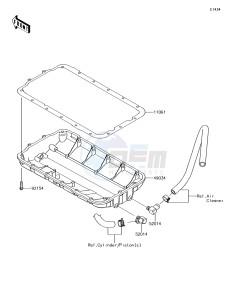 JET SKI ULTRA 310R JT1500NGF EU drawing Oil Pan