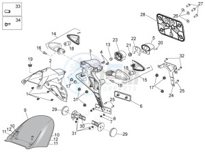 Tuono V4 1100 Factory USA-CND (NAFTA) (CND, USA) drawing Rear body II