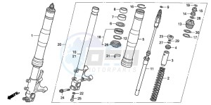 CBR1000RR drawing FRONT FORK