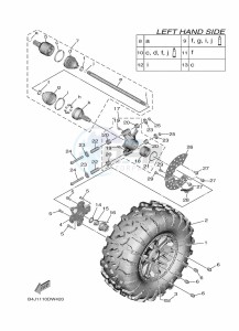 YXF1000EWS YX10FRPSN (B4JC) drawing REAR WHEEL