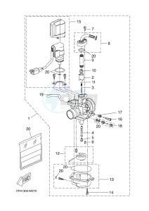 NS50 NITRO (1PH4 1PH4) drawing CARBURETOR